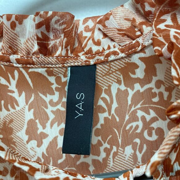 Y.A.S Yasdamask Long Sleeve Tunic Floral Boho Hippie Babydoll Dress - Size Small - Picture 3 of 10